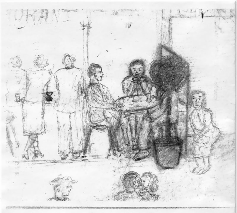 early Parisian drawing by WM
